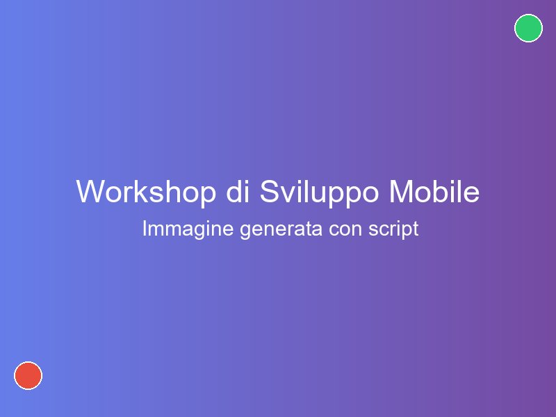Workshop di Sviluppo Mobile